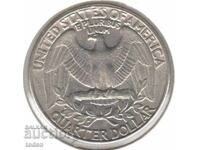United States - ¼ Dollar - 1986 D - KM# 164a - "Washington Quarter"