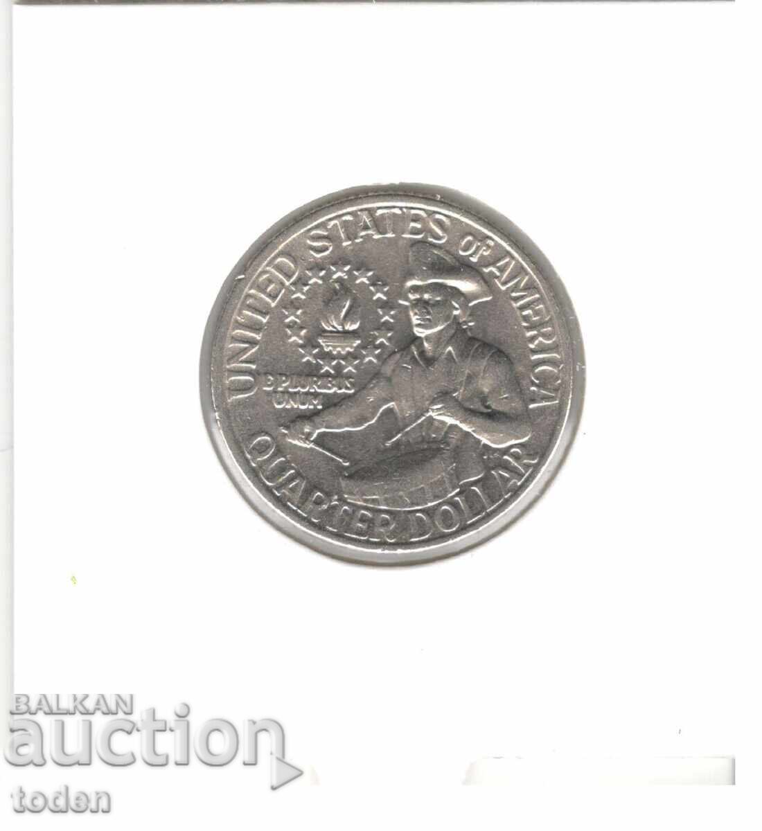 Licitație Statele Unite-¼ Dolar-1976-KM# 204-Bicentennial