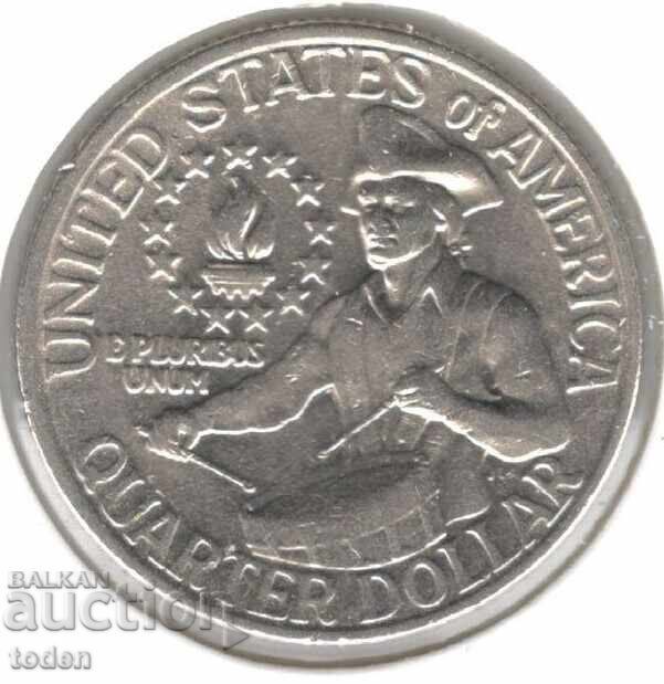 Ηνωμένες Πολιτείες-¼ Δολαρίου-1976-KM# 204-Διπλοεκατονταετηρίδα