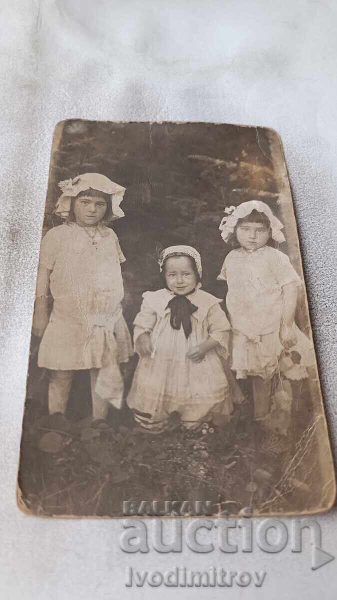 Fotografie Trei fetițe mici Fotografie Trei fetițe mici