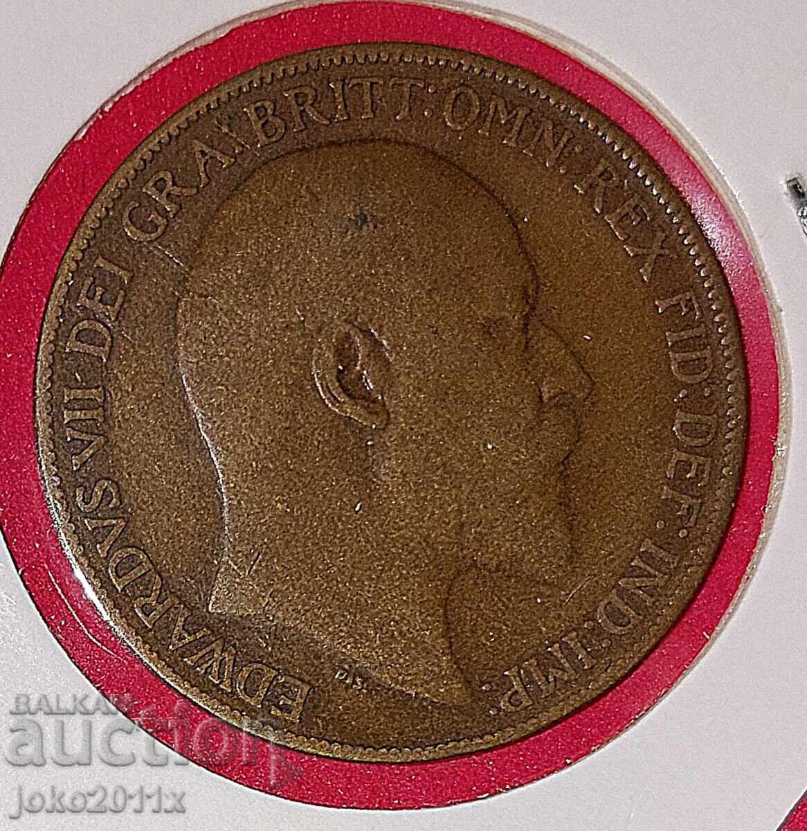 Ηνωμένο Βασίλειο - 1 πένι του 1909 με τιμή 0.01 BGN | € 0.01