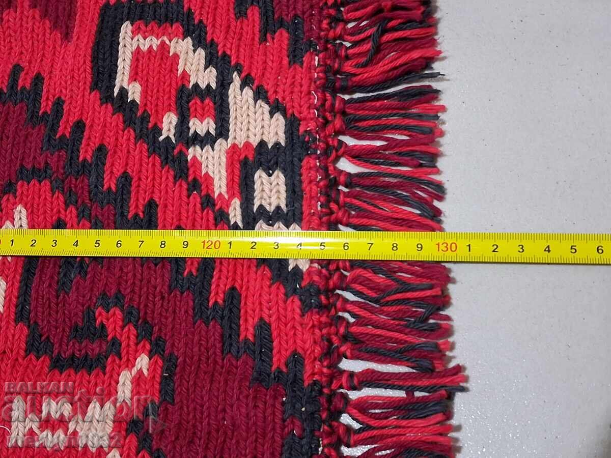 Стар ръчно тъкан ковьор за стена 130/60 см черга калъфка - 6 Стар ръчно тъкан ковьор за стена 130/60 см черга калъфка - 6