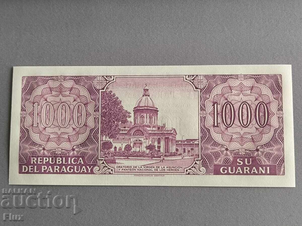 Τραπεζογραμμάτιο - Παραγουάη - 1000 γκουαρανί (επέτειος) UNC | 2002 με τιμή 9.85 BGN | € 5.04 Τραπεζογραμμάτιο - Παραγουάη - 1000 γκουαρανί (επέτειος) UNC | 2002 με τιμή 9.85 BGN | € 5.04
