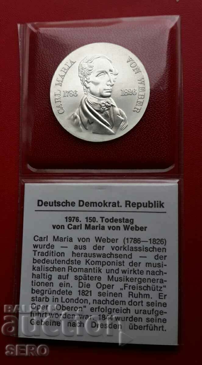 Germany-GDR-10 stamps 1976-silver and very rare-issue 45042 pieces Germany-GDR-10 stamps 1976-silver and very rare-issue 45042 pieces