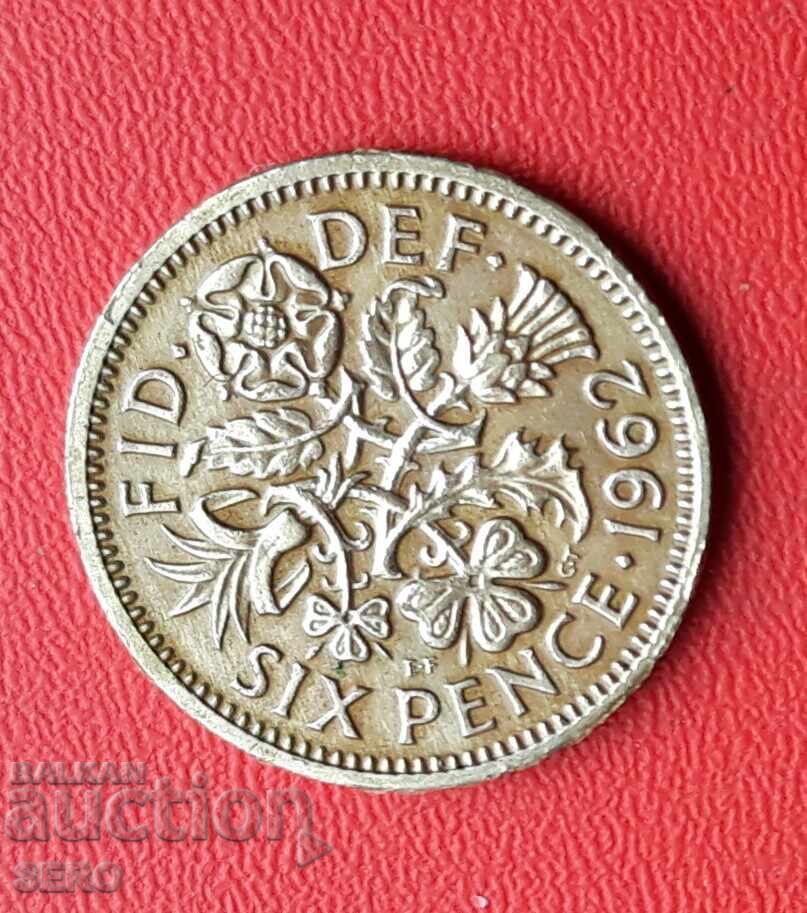 Great Britain - 6 Pence 1962 Great Britain - 6 Pence 1962