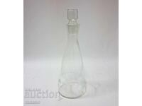 Glass bottle with stopper, carafe