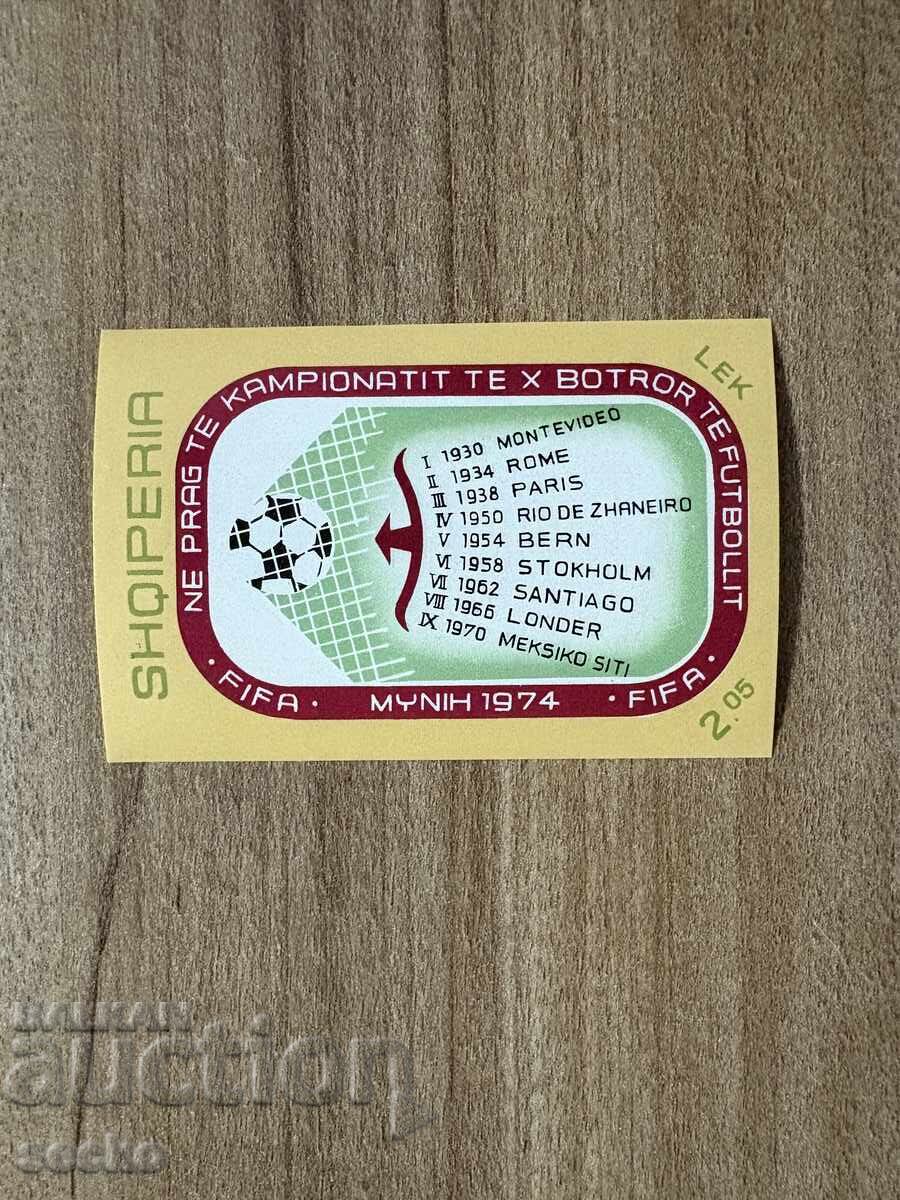 Албания - Световно първенство по футбол - ФРГ (1973) MNH Албания - Световно първенство по футбол - ФРГ (1973) MNH