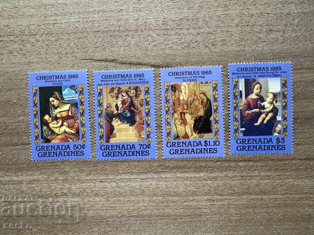 Гренада Гренадини - Коледа - Религиозни картини (1985) MNH