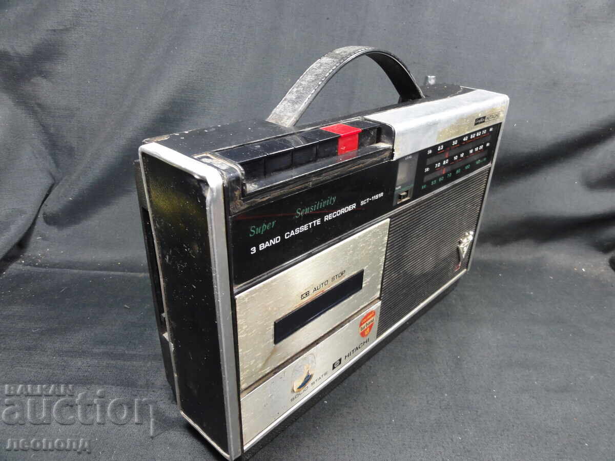 Аукцион БЗЦ СТАР РЕТРО ТРАНЗИСТОР РАДИО КАСЕТОФОН HITACHI