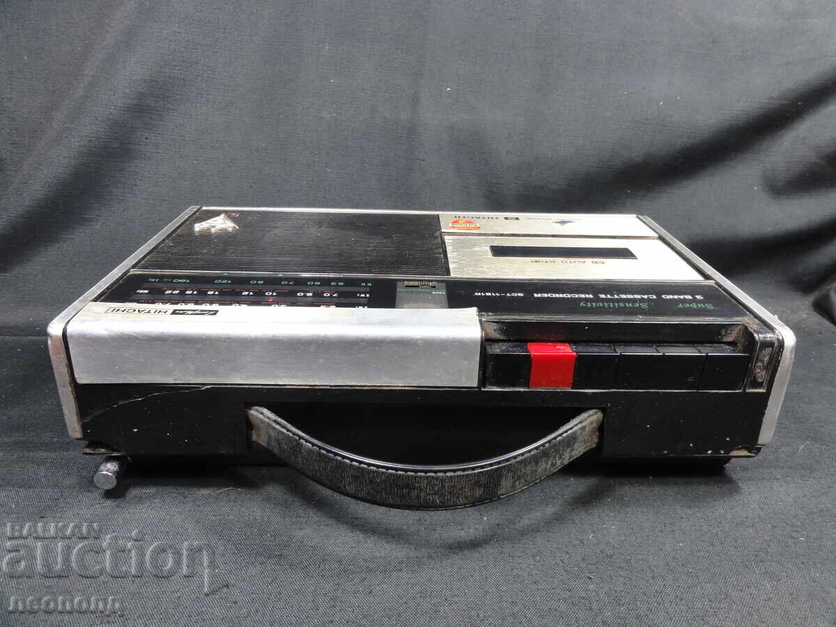 БЗЦ СТАР РЕТРО ТРАНЗИСТОР РАДИО КАСЕТОФОН HITACHI - 5