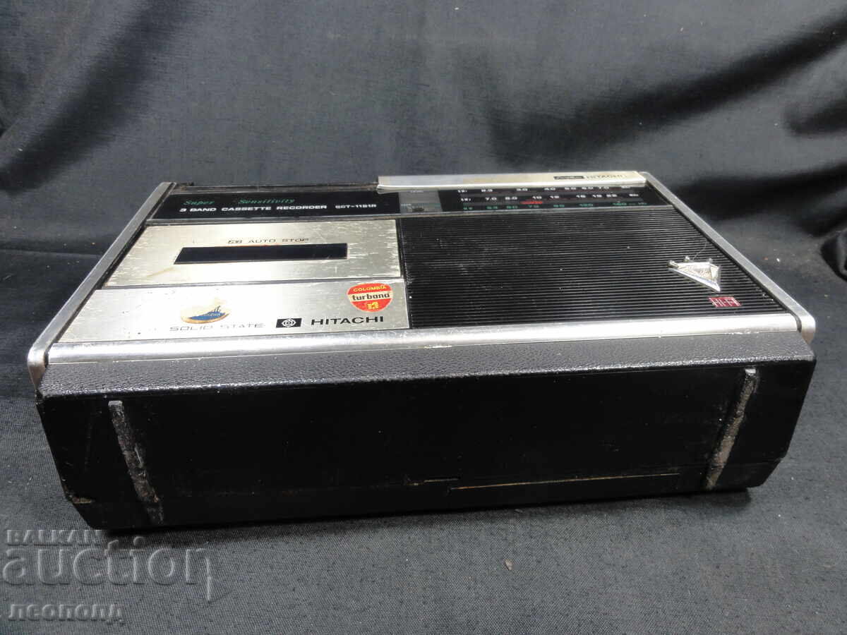 БЗЦ СТАР РЕТРО ТРАНЗИСТОР РАДИО КАСЕТОФОН HITACHI - 6