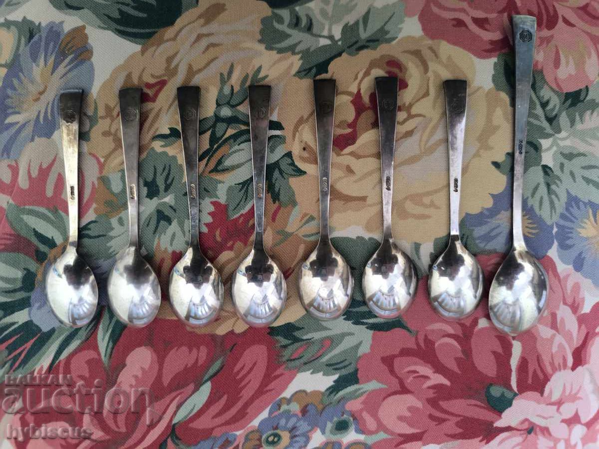 Antique, deeply silver-plated Dutch teaspoons or coffee spoons with price € 44.00 | 86.06 BGN
