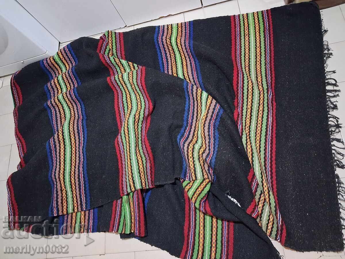 Covor vechi din lână țesut manual 4/1.1 m, NEFOLOSIT