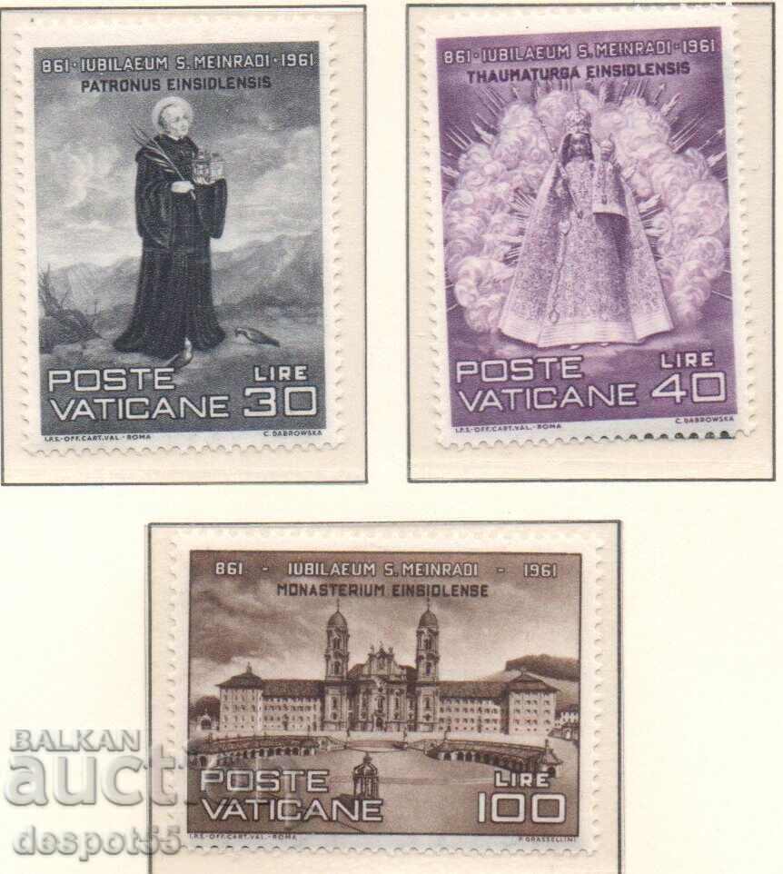 1961 Βατικανό. 1100η επέτειος από τον θάνατο του Αγίου Μάινραδ 1961 Βατικανό. 1100η επέτειος από τον θάνατο του Αγίου Μάινραδ