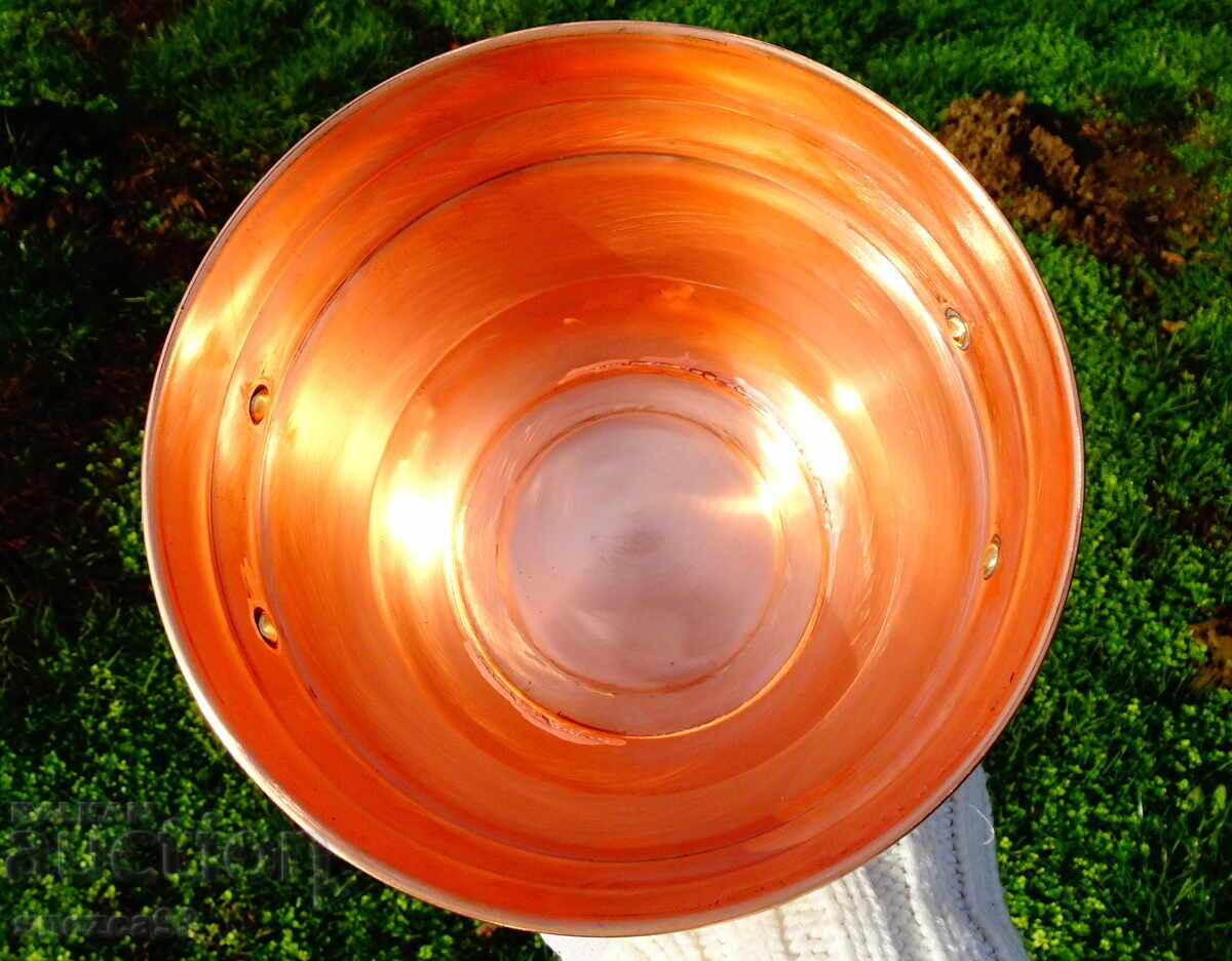 Μεγάλη γλάστρα από μέταλλο, κασπώ με χάλκινες λαβές, μπαρόκ - 5 Μεγάλη γλάστρα από μέταλλο, κασπώ με χάλκινες λαβές, μπαρόκ - 5