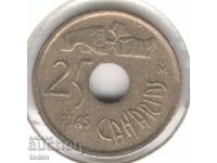 Ισπανία - 25 Πεσέτες - 1994 - KM# 933 - Χουάν Κάρλος Α' - Κανάρια Νησιά