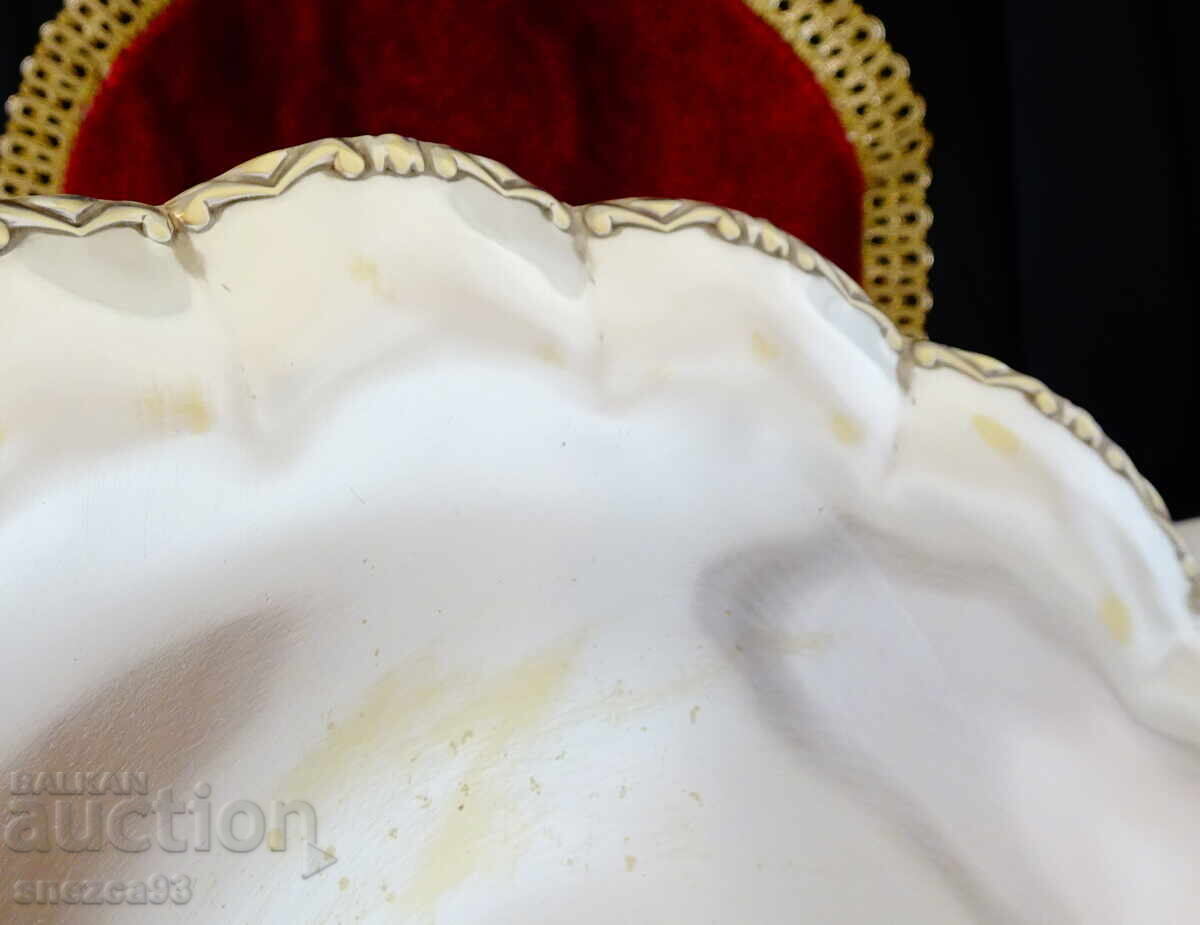 Ασημένια μπρούτζινη φρουτιέρα, σκεύος σερβιρίσματος 26 εκ με τιμή 39.00 BGN | € 19.94