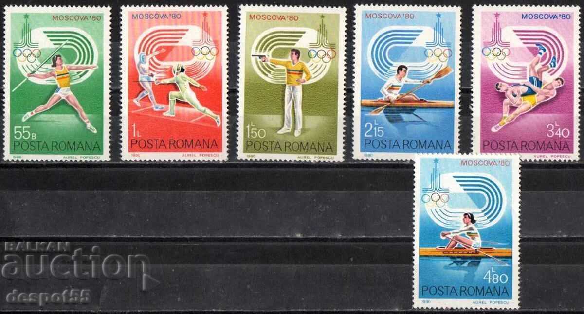 1980. România. Jocurile Olimpice - Moscova, URSS 1980. România. Jocurile Olimpice - Moscova, URSS