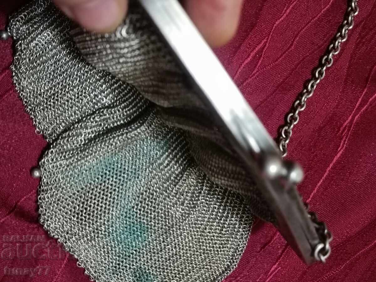 АНТИЧНА ФРЕНСКА   чанта уникат  19 Век с маркировки - 6