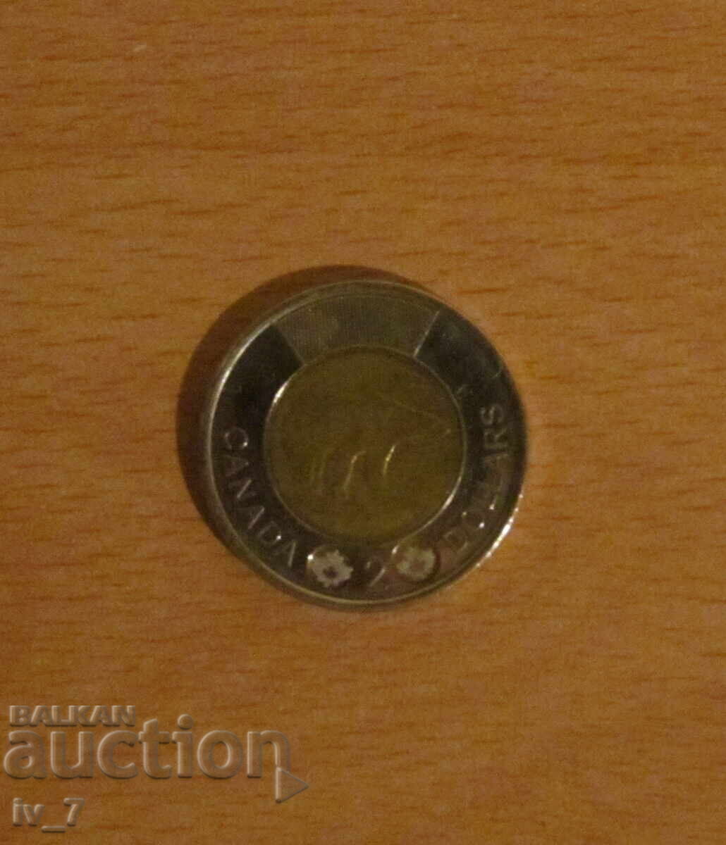 2 ДОЛАРА 2012 ГОДИНА, КАНАДА с цена 3.49 лв. | € 1.78