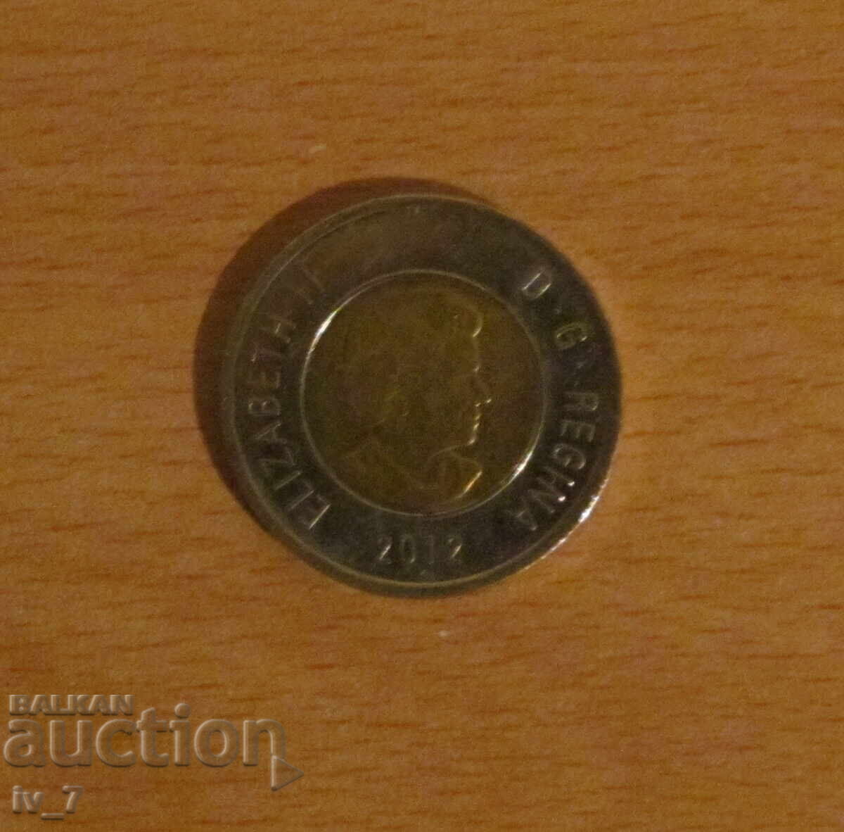 2 ДОЛАРА 2012 ГОДИНА, КАНАДА