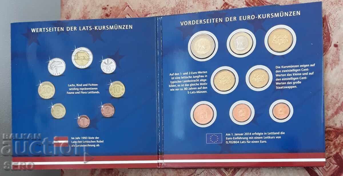 Letonia-SET 2014 de la 8 euro monede cu preț 22.01 BGN | € 11.25