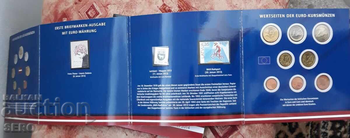 Licitație Letonia-SET 2014 de la 8 euro monede