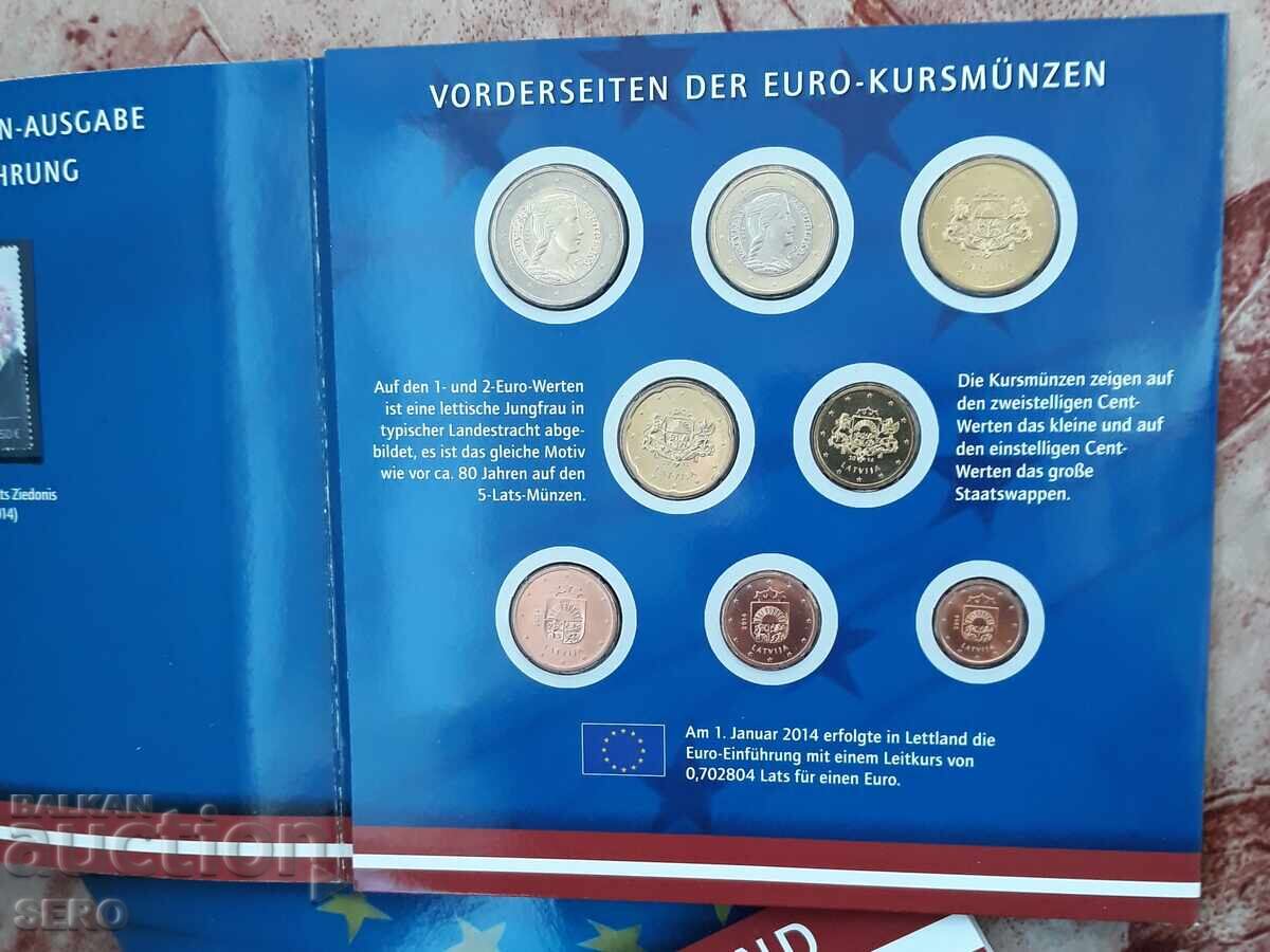 Letonia-SET 2014 de la 8 euro monede - 5