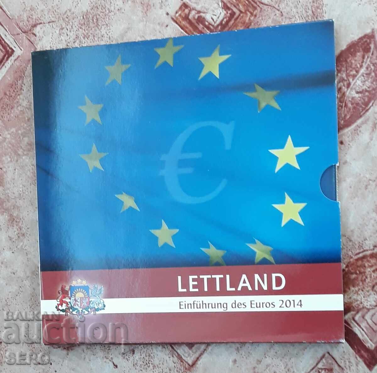 Letonia-SET 2014 de la 8 euro monede