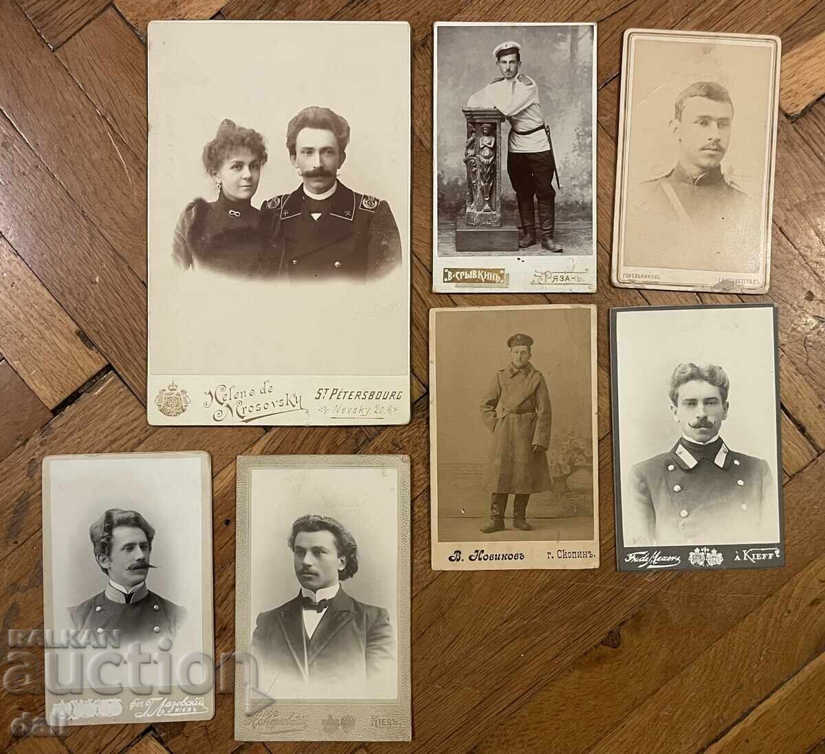 RUSIA ȚARISTĂ, 7 BUCĂȚI FOTOGRAFII, MILITARI, UNIFORME RUSIA ȚARISTĂ, 7 BUCĂȚI FOTOGRAFII, MILITARI, UNIFORME