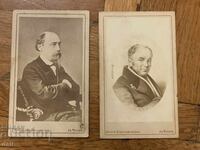TWO OLD PHOTOS, TSARIST RUSSIA, POETRY, NEKRASOV, ZHUKOVSKY