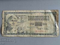 Bancnotă - Iugoslavia - 1000 dinari | 1981