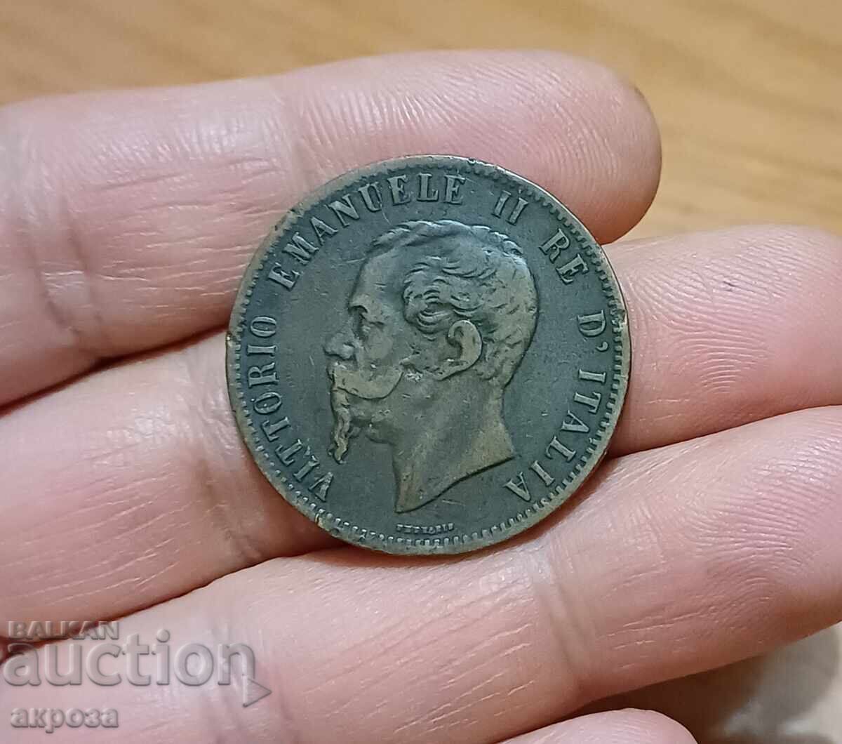 10 centesimi Italia 1867 cu preț 4.80 BGN | € 2.45 10 centesimi Italia 1867 cu preț 4.80 BGN | € 2.45