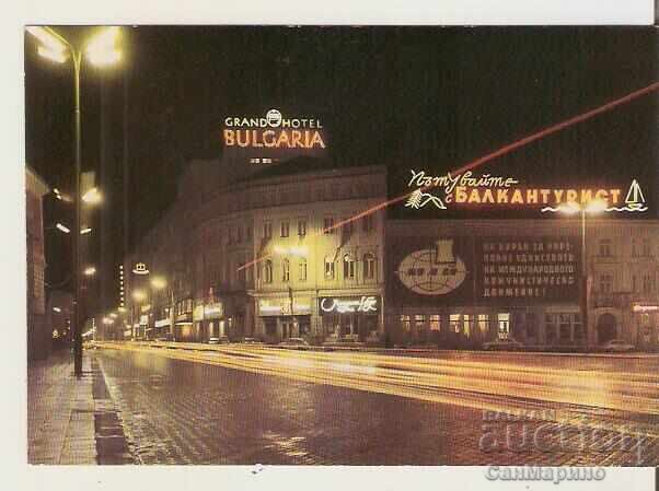 Cartolină Bulgaria Sofia Vedere Nocturnă* Cartolină Bulgaria Sofia Vedere Nocturnă*