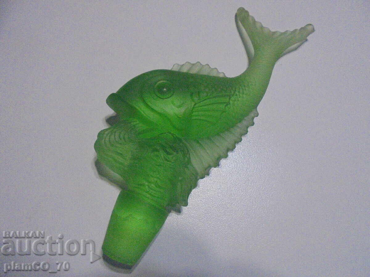 Delivery of №8400 Old decorative figurine Fish - glass, vintage decor Delivery of №8400 Old decorative figurine Fish - glass, vintage decor