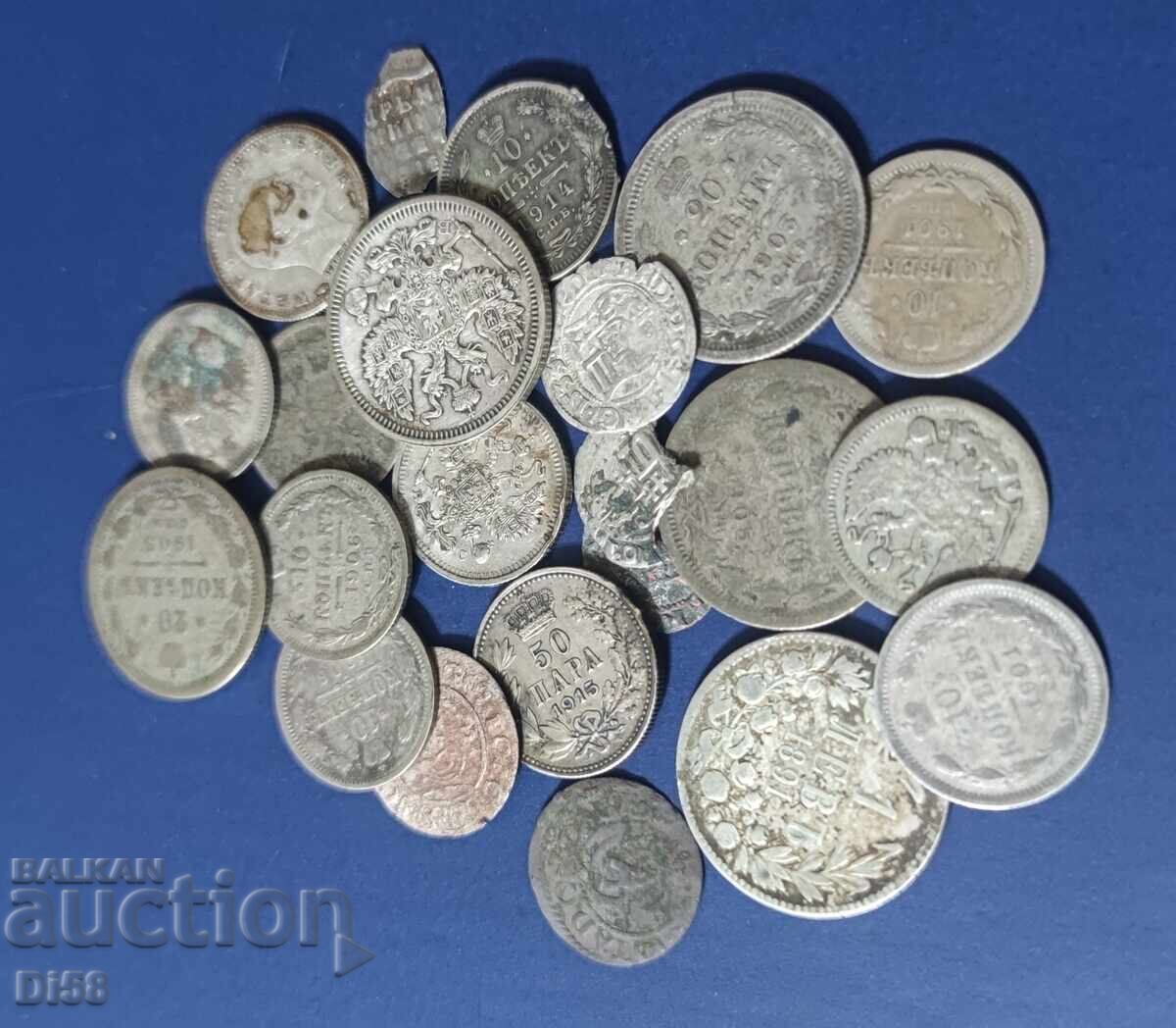 Λωτ Ασημένιων Νομισμάτων Ρωσίας Βουλγαρίας Σερβίας Άλλων ΒΖΤ με τιμή 45.00 BGN | € 23.01 Λωτ Ασημένιων Νομισμάτων Ρωσίας Βουλγαρίας Σερβίας Άλλων ΒΖΤ με τιμή 45.00 BGN | € 23.01