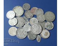 Lot of Silver Coins Russia Bulgaria Serbia Others BZC
