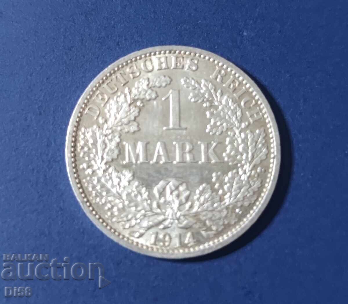 Сребърна Монета Германия 1 Марка 1914 г. БЗЦ с цена 15.01 лв. | € 7.67 Сребърна Монета Германия 1 Марка 1914 г. БЗЦ с цена 15.01 лв. | € 7.67