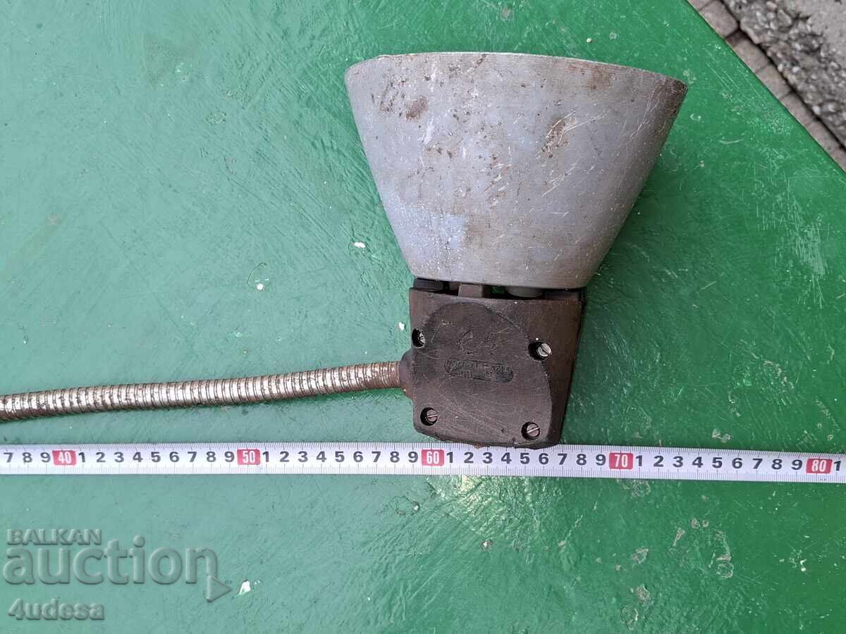 Delivery of Old industrial lamp, taken from a workbench, BZTs Delivery of Old industrial lamp, taken from a workbench, BZTs