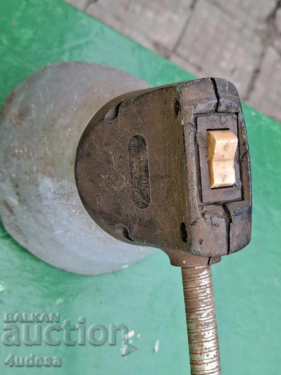 Old industrial lamp, taken from a workbench, BZTs - 6 Old industrial lamp, taken from a workbench, BZTs - 6