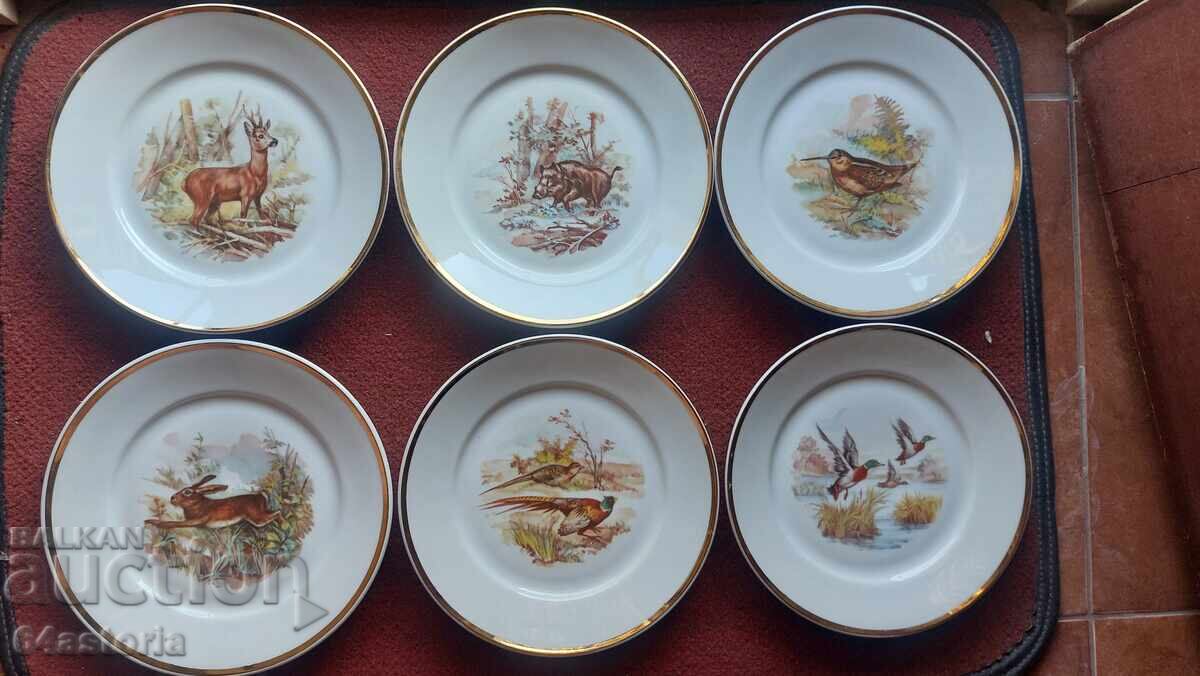 Порцелан,сервиз,изида,чинии,ловни сцени Порцелан,сервиз,изида,чинии,ловни сцени