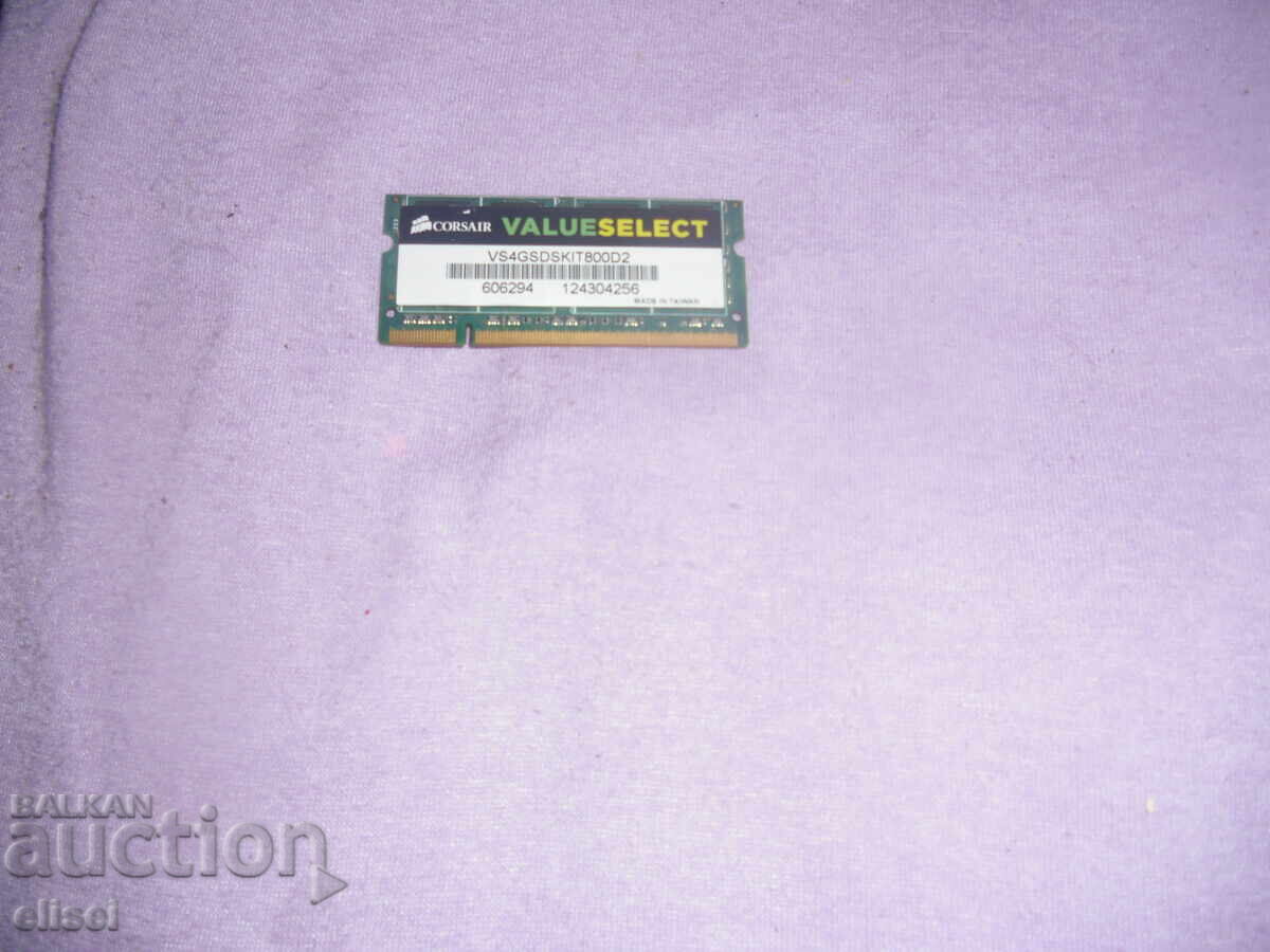 153.Ram за лаптоп DDR2 800 MHz, PC2-6400,2Gb,CORSAIR
