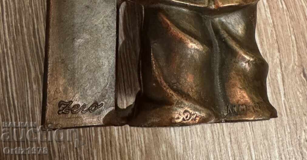 Delivery of Vintage brass thermometer, 342g Delivery of Vintage brass thermometer, 342g