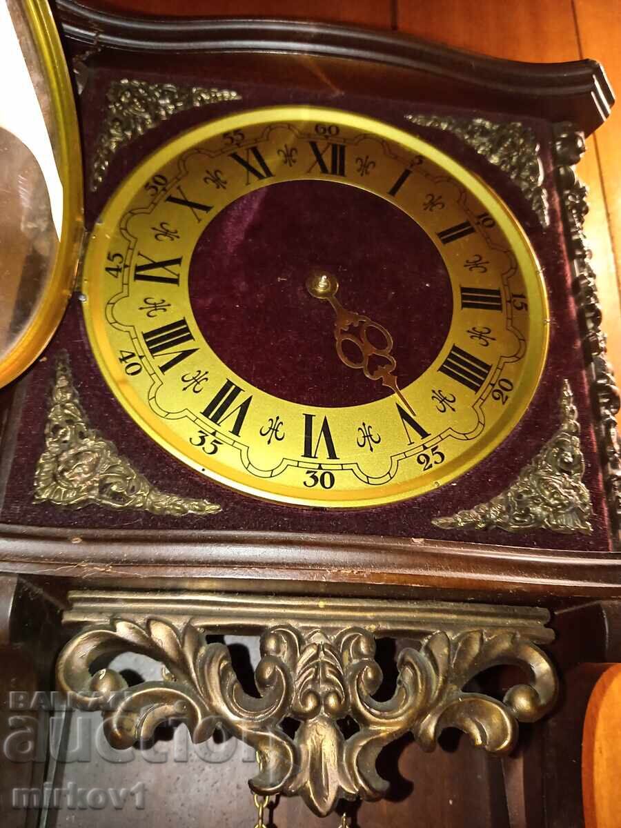 Auction German wall clock Hermle Auction German wall clock Hermle