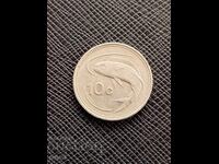 Малта 10 цента 1986 г.