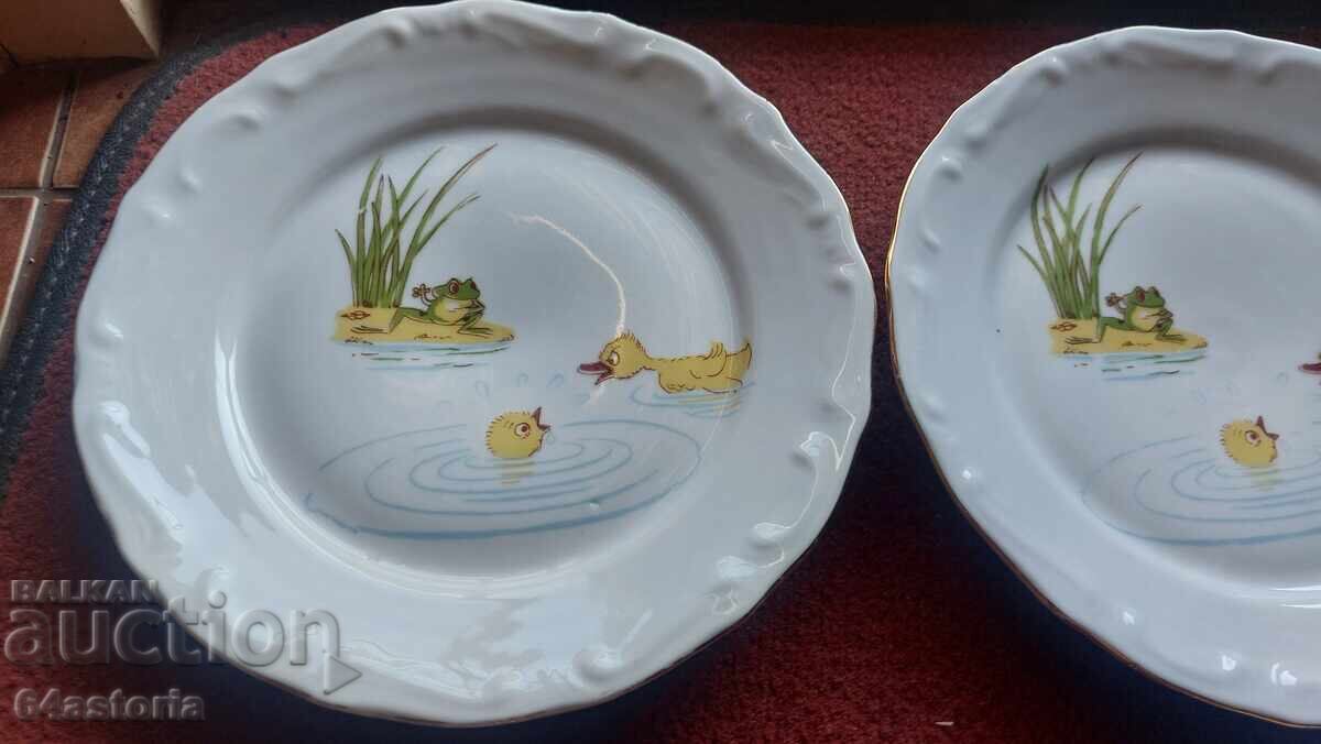 Porcelain, service, Izida, plates, children's scenes, fairy tales with price 180.00 BGN | € 92.03 Porcelain, service, Izida, plates, children's scenes, fairy tales with price 180.00 BGN | € 92.03
