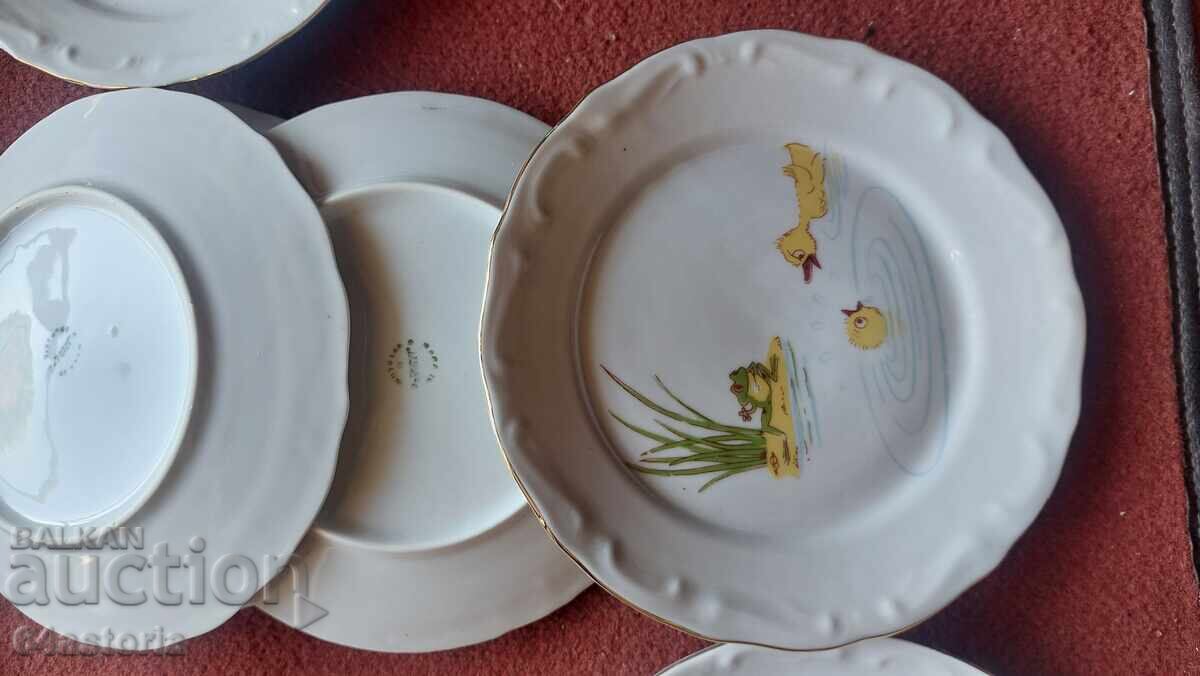 Porcelain, service, Izida, plates, children's scenes, fairy tales - 5 Porcelain, service, Izida, plates, children's scenes, fairy tales - 5