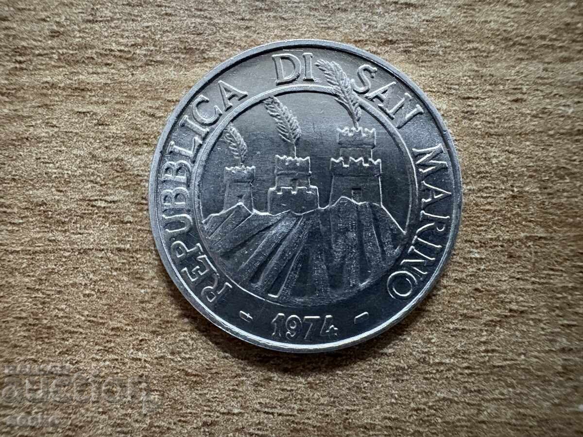 Σαν Μαρίνο - 10 λίρες (1974) με τιμή € 1.23 | 2.41 BGN Σαν Μαρίνο - 10 λίρες (1974) με τιμή € 1.23 | 2.41 BGN