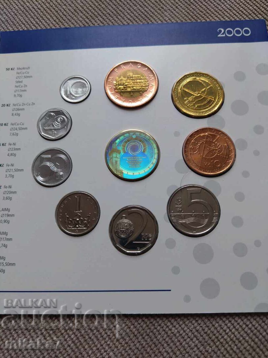 Auction Set of coins 2000, Czech Republic Auction Set of coins 2000, Czech Republic