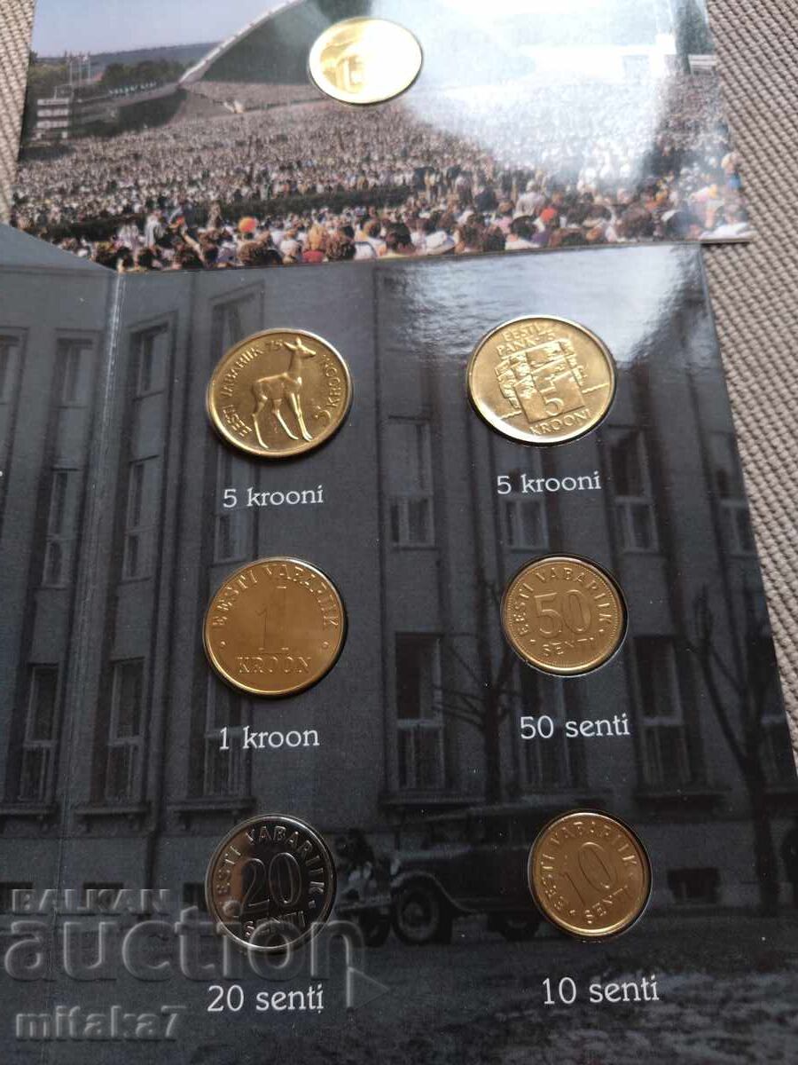 Licitație Set de monede Estonia Licitație Set de monede Estonia